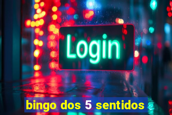 bingo dos 5 sentidos